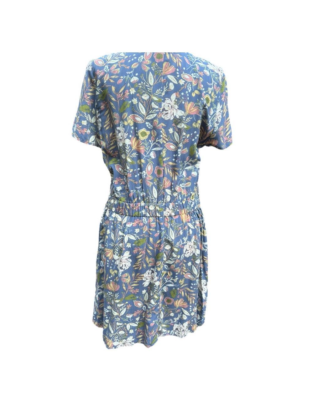 Susina M 8/10 Feminine Floral Wrap Dress Soft Rayon Flowy Casual Style Brunch - Picture 9 of 16